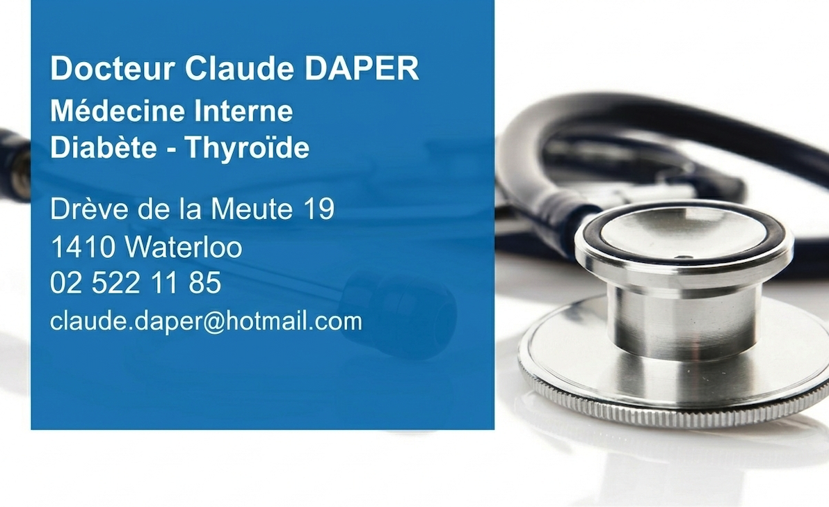 Carte de visite Dr. Claude Daper